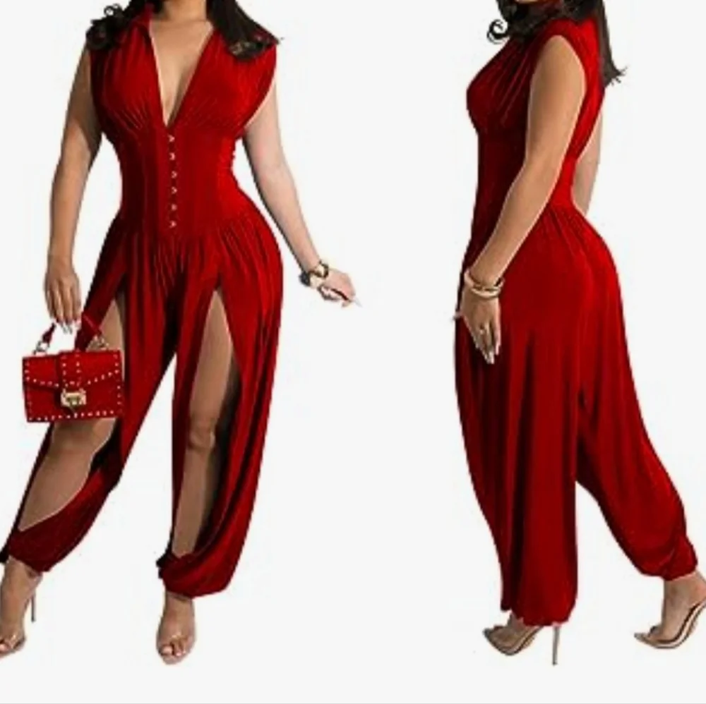 Fashion Sexy Jumpsuit new size S strech material. - Picture 1 of 2